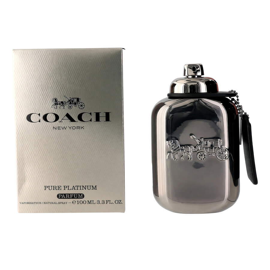Coach Mens Pure Platinum Parfum 33 oz Fragrances 3386460171083 80$
