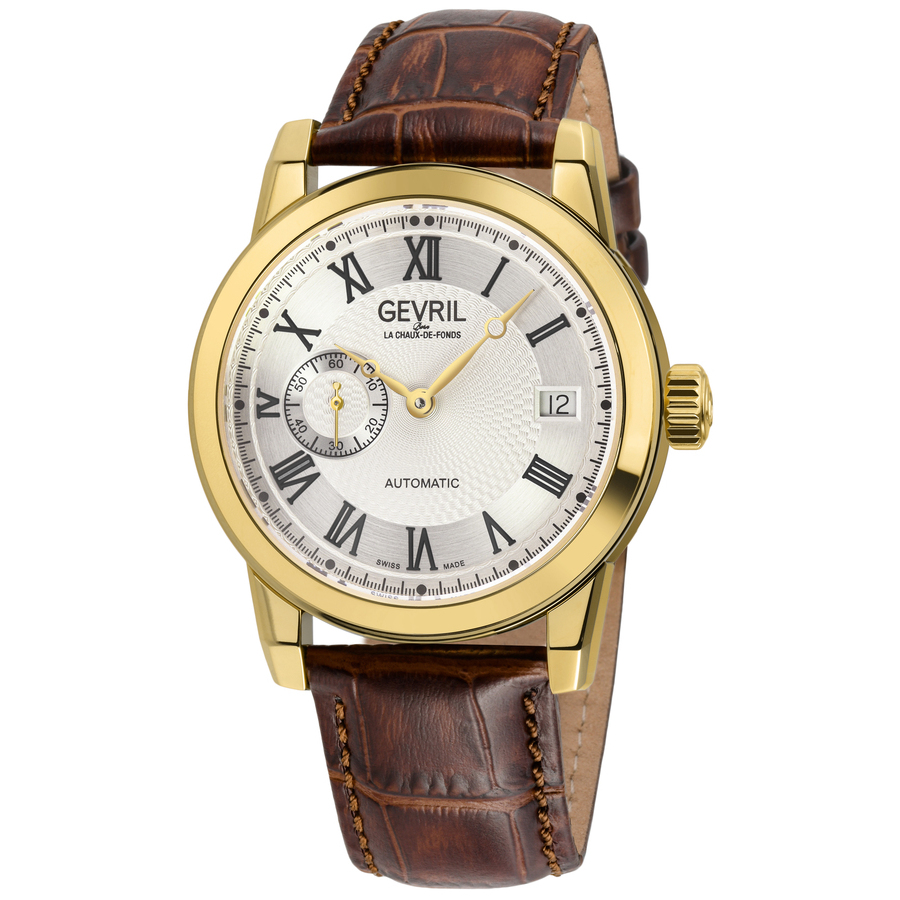 Gevril Madison Automatic White Dial Mens Watch 2564