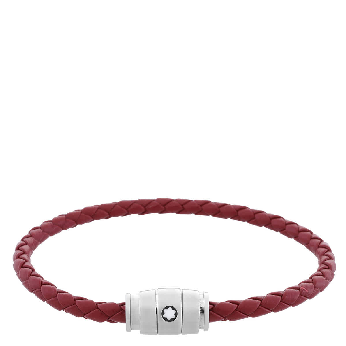 Montblanc Meisterstuck Steel Russet Leather Bracelet Size 63 160$