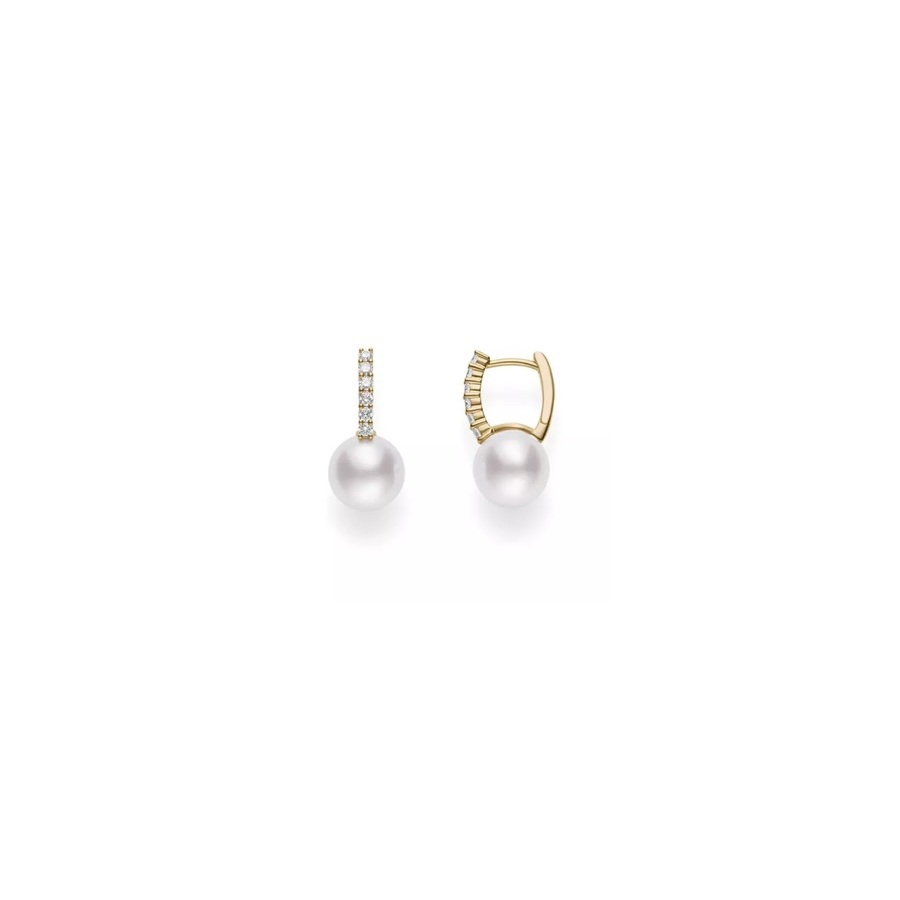 Mikimoto 8Mm Akoya Pearl Diamond Earrings - Mea10228adxk 3875$