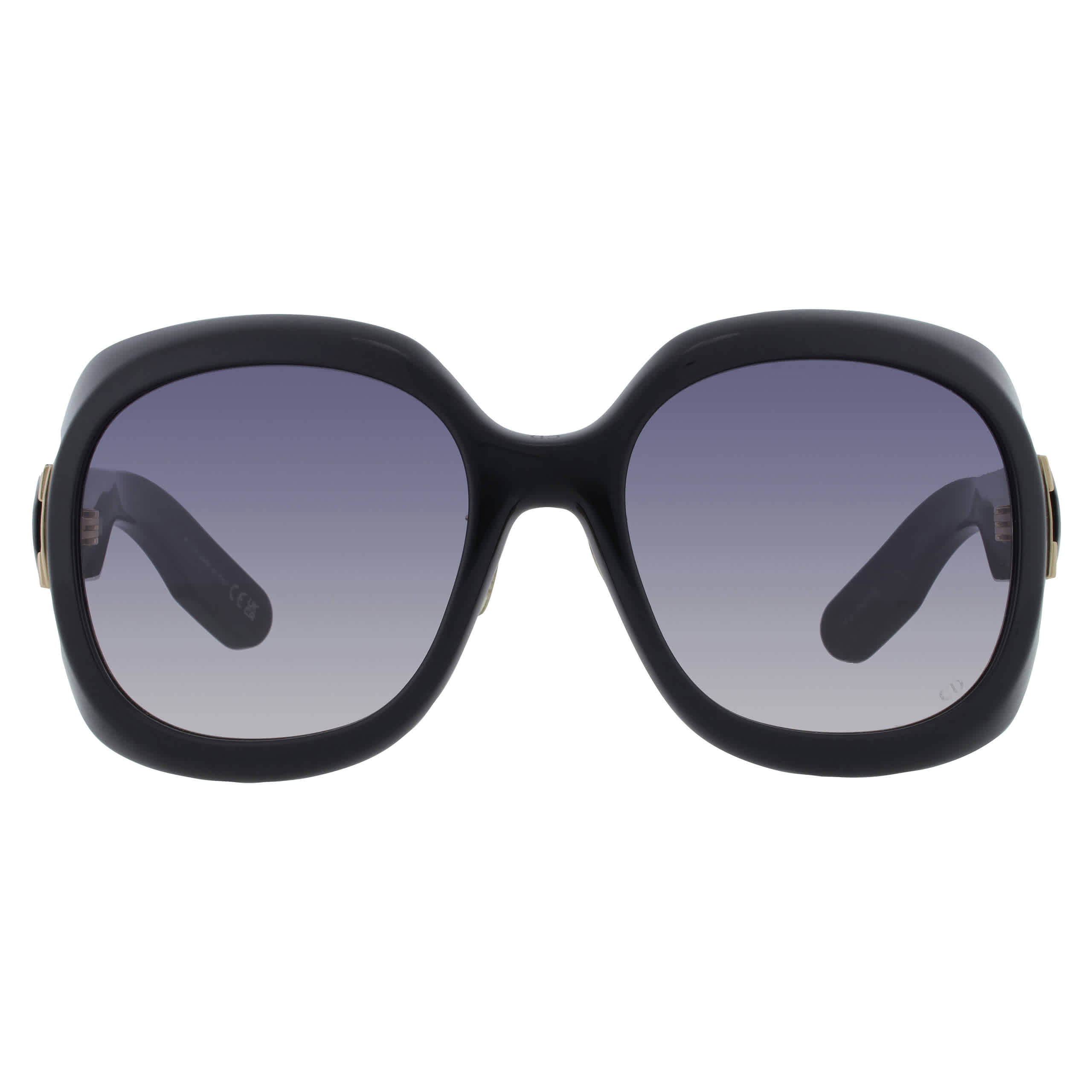 Dior Dior Lady 9522 R2F Smoke Gradient Round Ladies Sunglasses CD40114F 01B 58