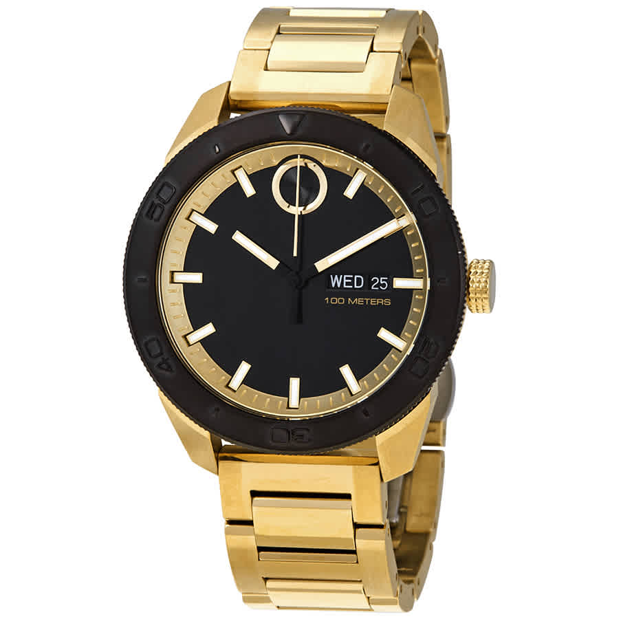 movado bold black dial