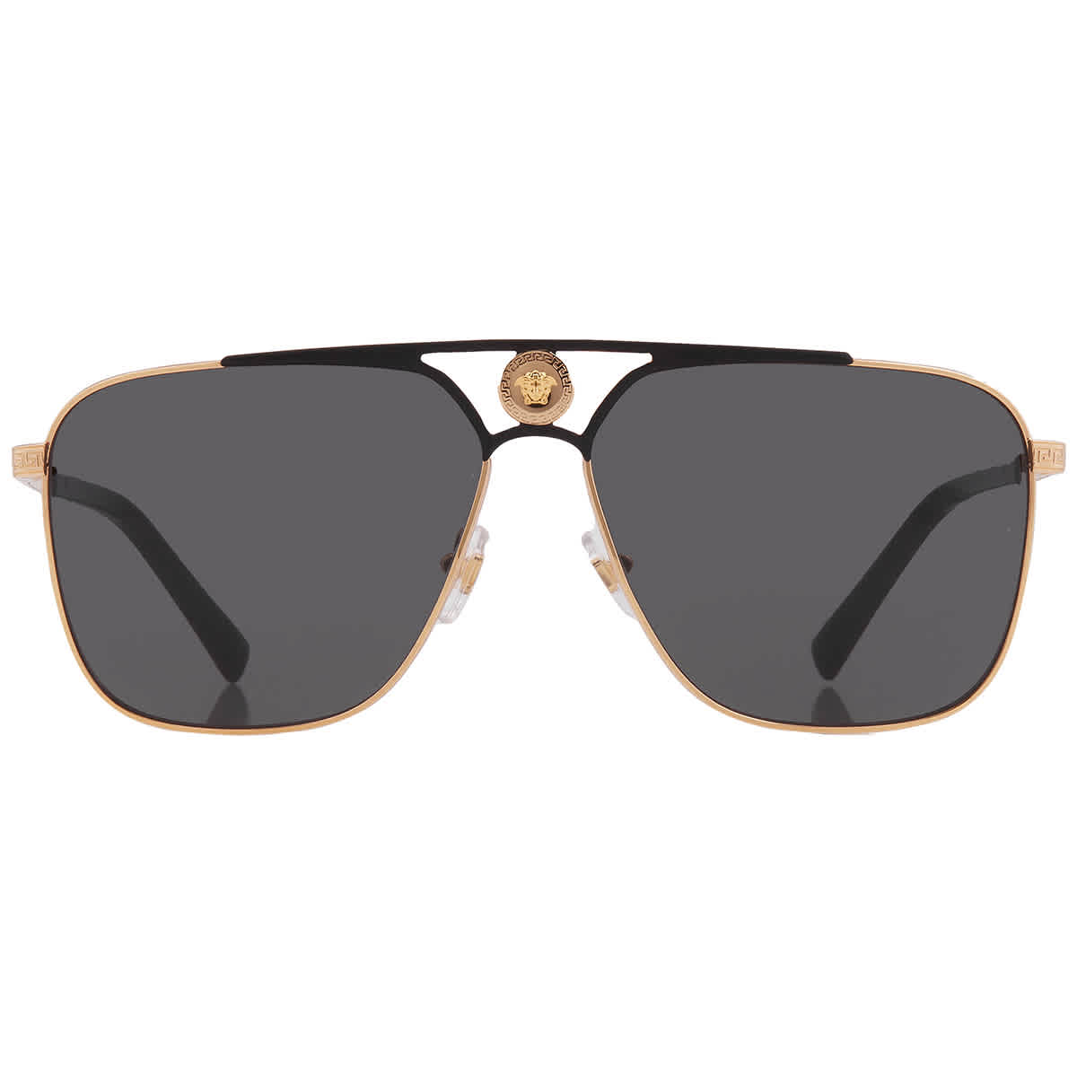 Versace Man Sunglass VE2238 - Frame color: Gold/Matte Black, Lens color: Dark Grey