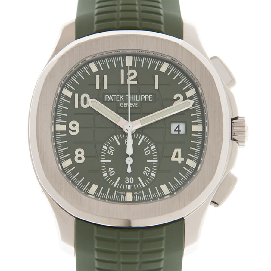 Patek Philippe Aquanaut Chronograph Automatic Green Dial Mens Watch 5968G010