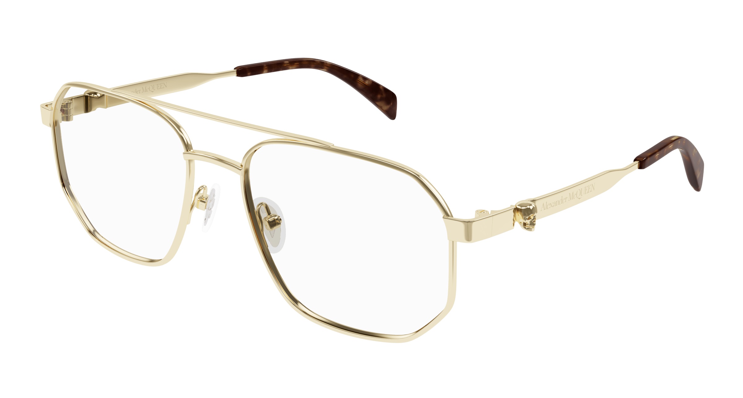Alexander McQueen Demo Pilot Mens Eyeglasses AM0459O 002 57 230$