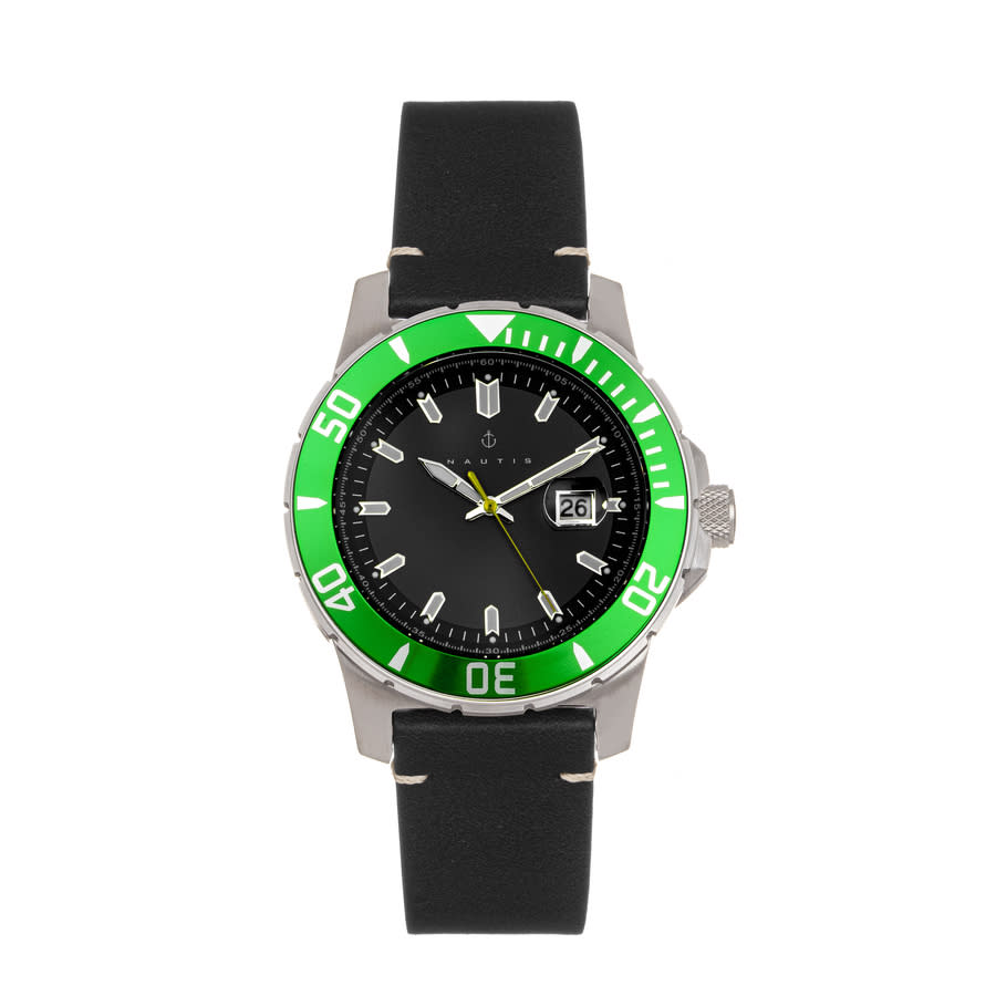 Nautis Dive Pro 200 Quartz Black Dial Mens Watch GL1909-G
