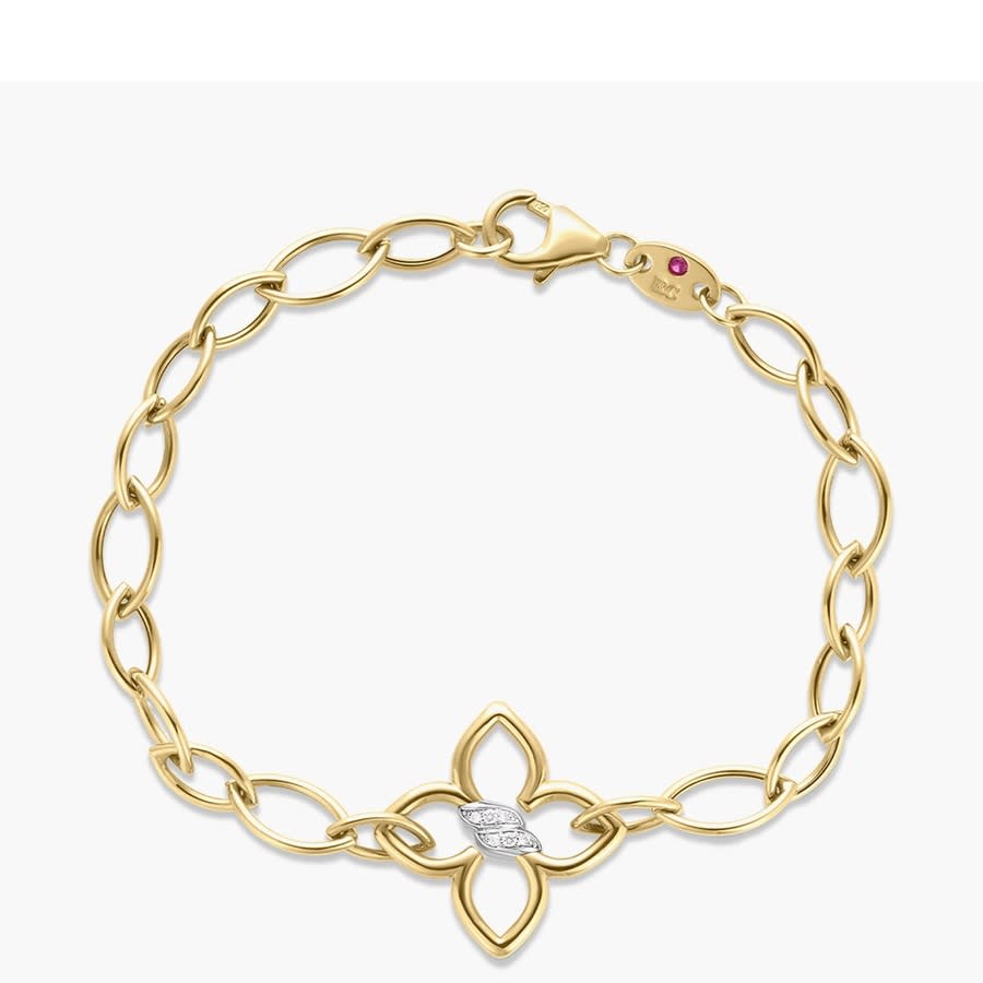 Roberto Coin Cialoma Diamond Flower Bracelet In Two-Tone - 7773638AJLBX 2375$