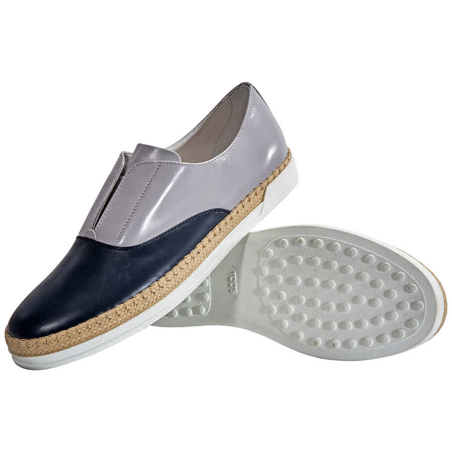 leather slip on espadrilles