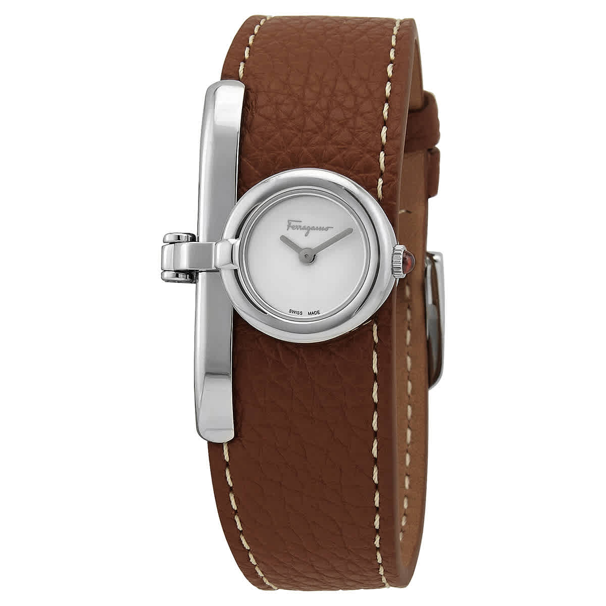 Ferragamo Charm Quartz White Dial Ladies Watch SFNK00120 527$