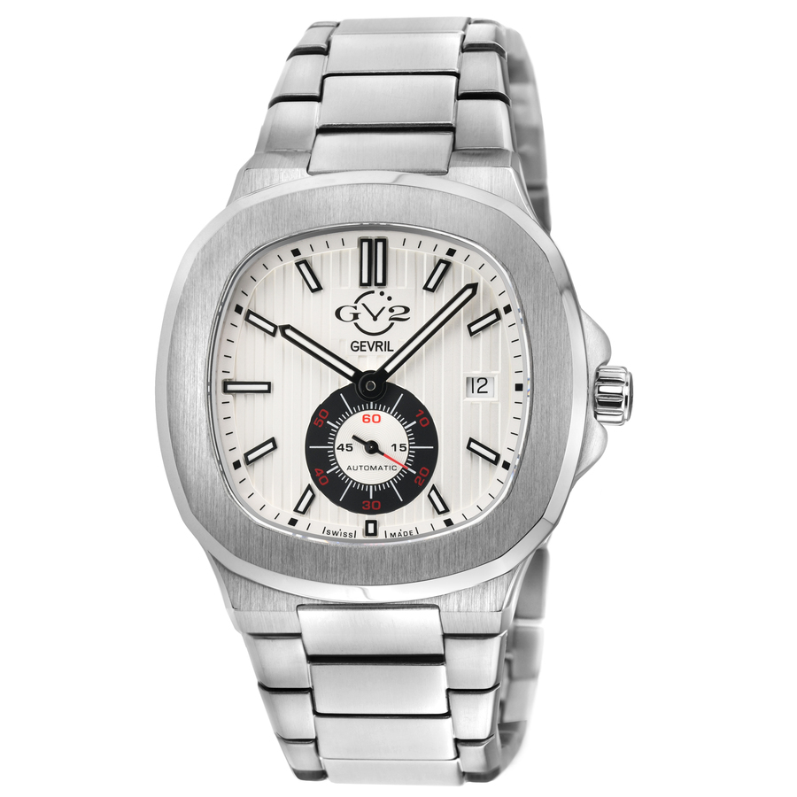 GV2 by Gevril Potente White Dial Mens Watch 18300B 1276$