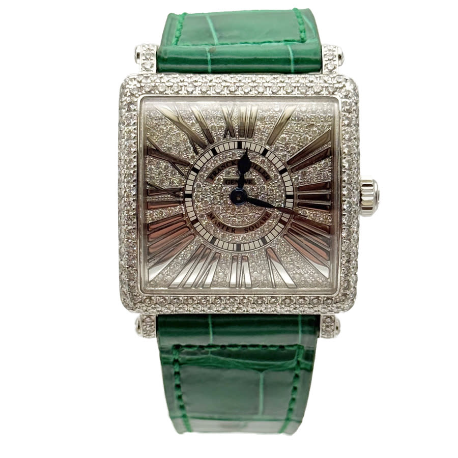Franck Muller Master Square Quartz Diamond Ladies Watch 6002 L QZ D CD-GRN