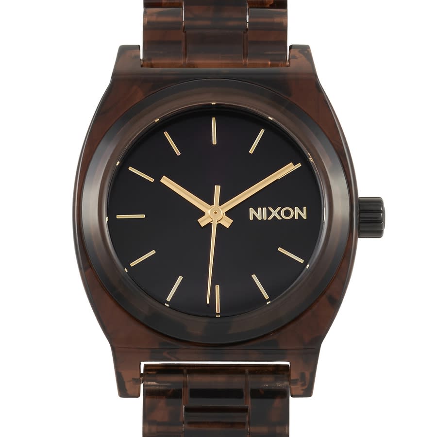 Nixon Time Teller Acetate Quartz Black Dial Ladies Watch A1214-400-00 120$
