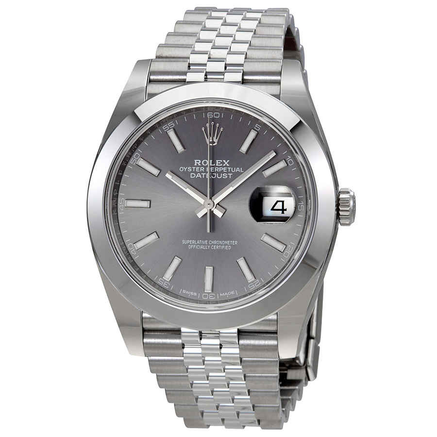 Rolex Oyster Perpetual Datejust Rhodium Dial Automatic Mens Jubilee Watch 126300RSJ
