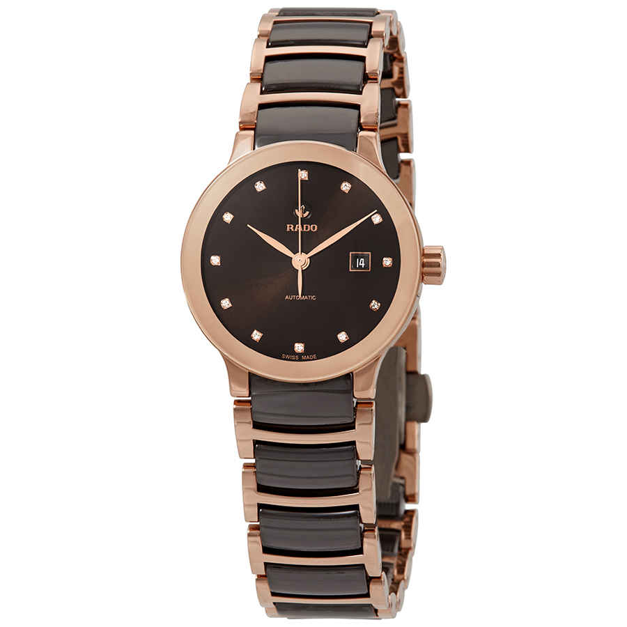 Rado Centrix Automatic Diamond Brown Dial Ladies Watch R30183752