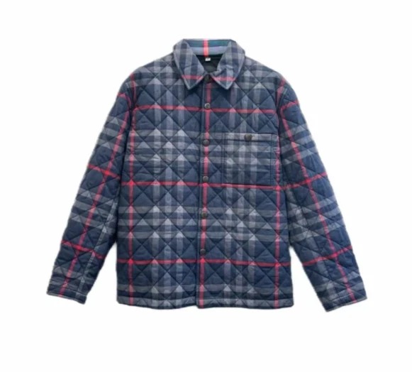 ⭐️専用ページ⭐️ Burberry Navy Blue Check-Collar Cotton Jacket | eBay