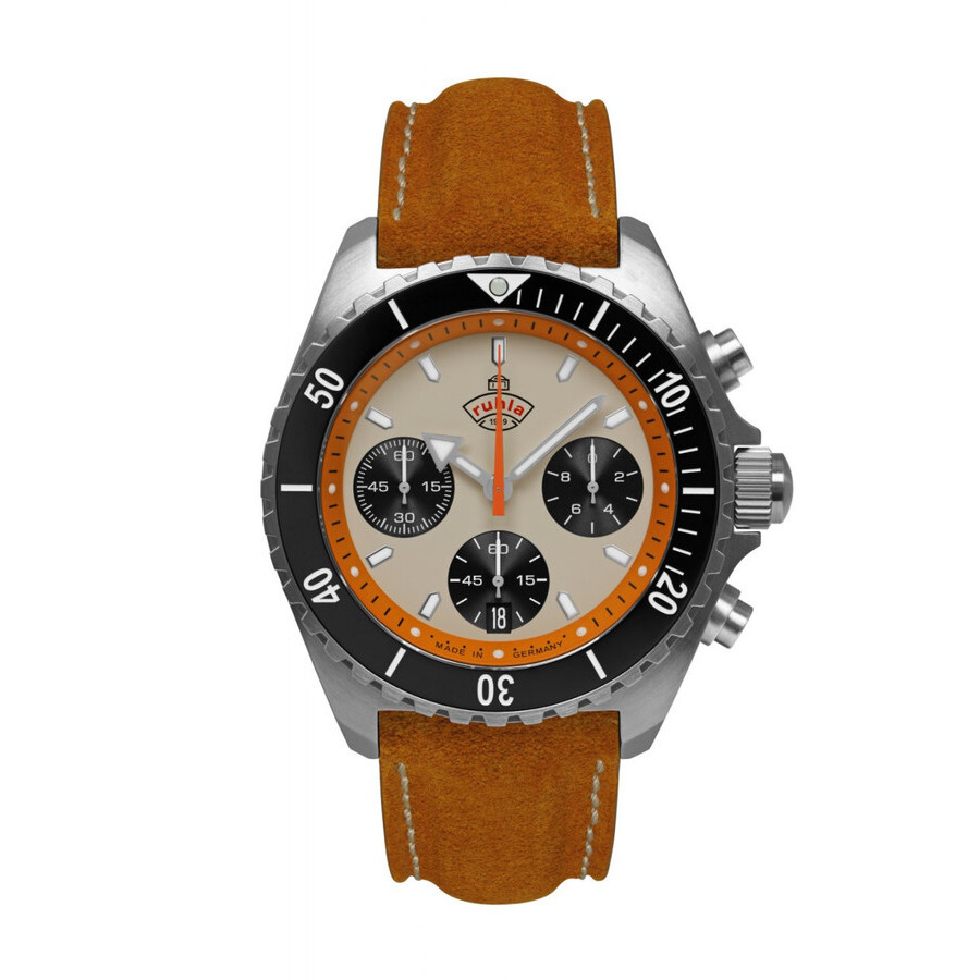 Ruhla Glasbach Cup Beige Dial Mens Watch 49701