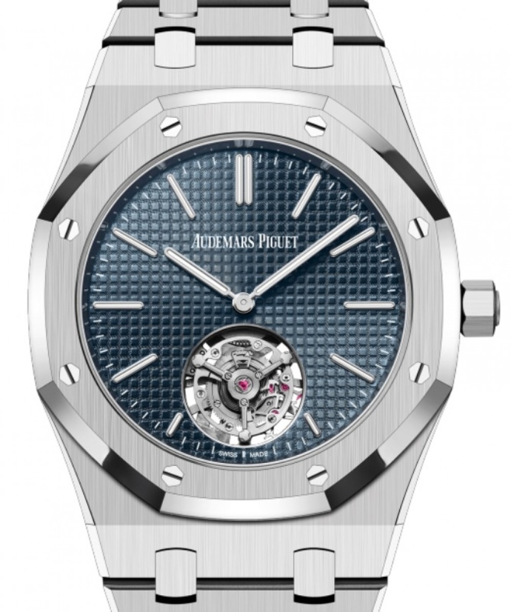 Audemars Piguet Royal Oak RD3 Jumbo Extra Thin Tourbillon Automatic Blue Dial Mens Watch 26670STOO1240ST02 235175$