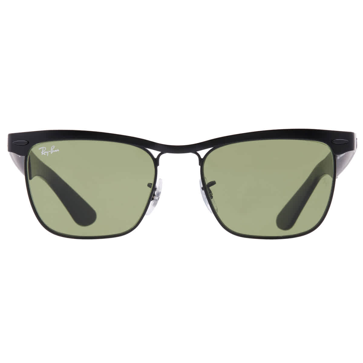 Ray-Ban Unisex Sunglass Wayfarer Deluxe -  Frame color: Black, Lens color: Green