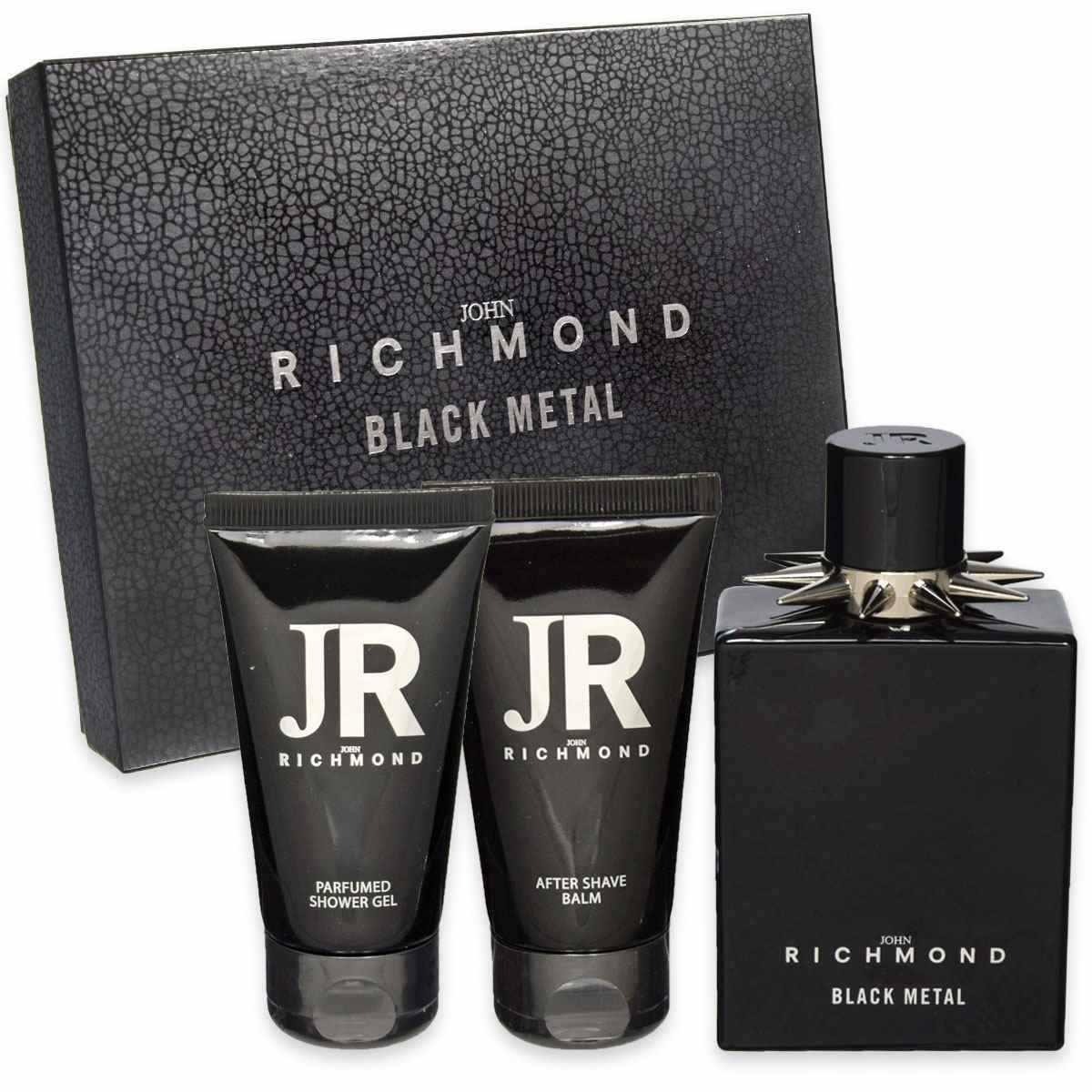 John Richmond Mens Black Metal Gift Set Fragrances 8011889623039 30$