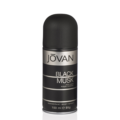 Jovan Mens Black Musk Deodorant Body Spray Spray 5 oz Fragrances 007341046888 10$