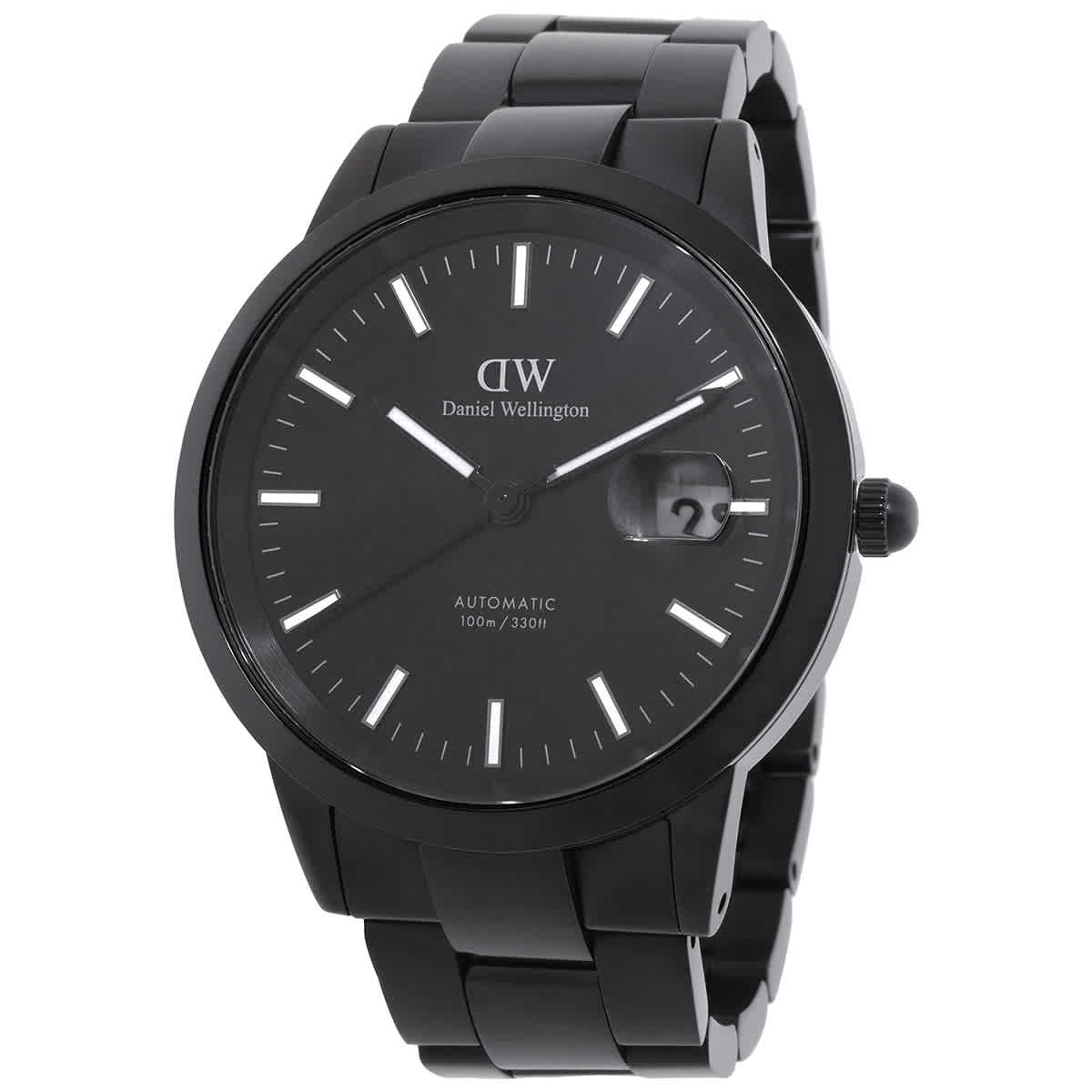 Daniel Wellington Iconic Link Automatic Black Dial Watch DW00100753