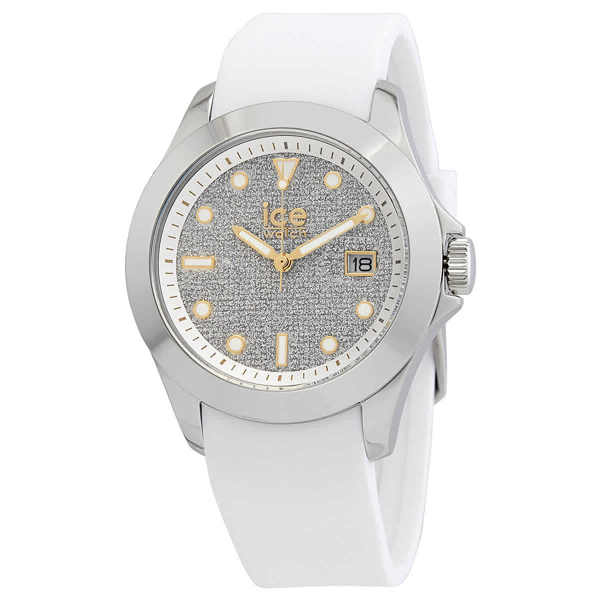 Ice Watch Quartz Glitter White Dial Ladies Watch 020389