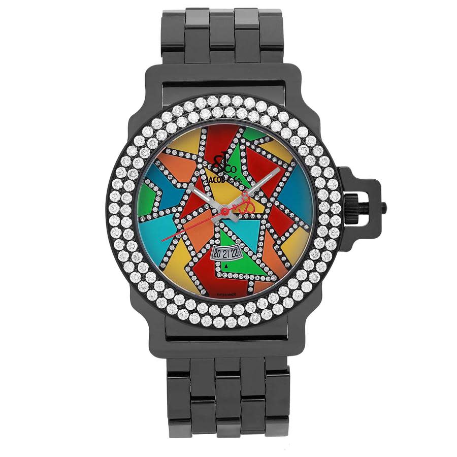 Pre-owned Jacob & Co. Standard Quartz Diamond Unisex Watch JC-S18