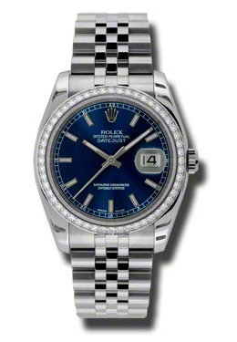 Rolex Oyster Perpetual Datejust 36 Blue Dial Stainless Steel Jubilee Bracelet Automatic Mens Watch 116244BLSJ Rolex Oyster Perpetual Datejust 36 Blue Dial Stainless Steel Jubilee Bracelet Automatic Mens Watch 116244BLSJ