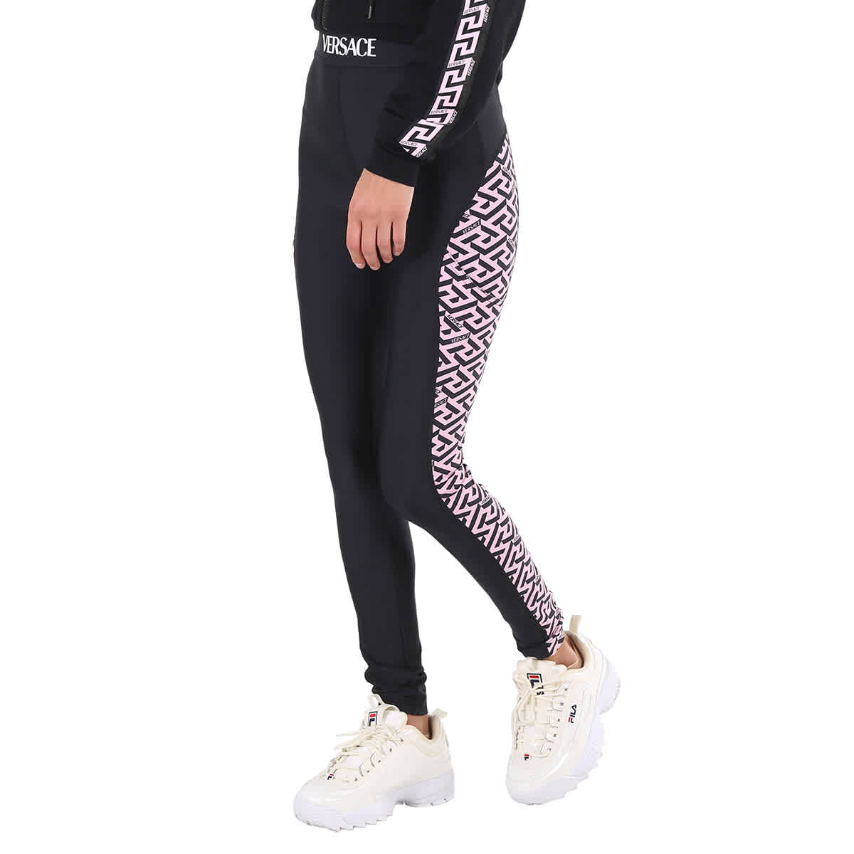 Louis vuitton luxury brand black gradient 3d hoodie leggings set