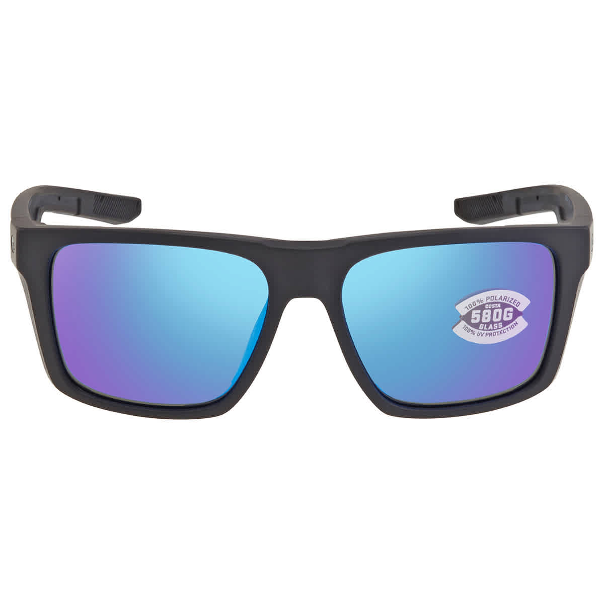 Costa Del Mar Costa Lido Matte Black Sunglasses w/Blue Mirror 580G Lenses 06S9104-91040157
