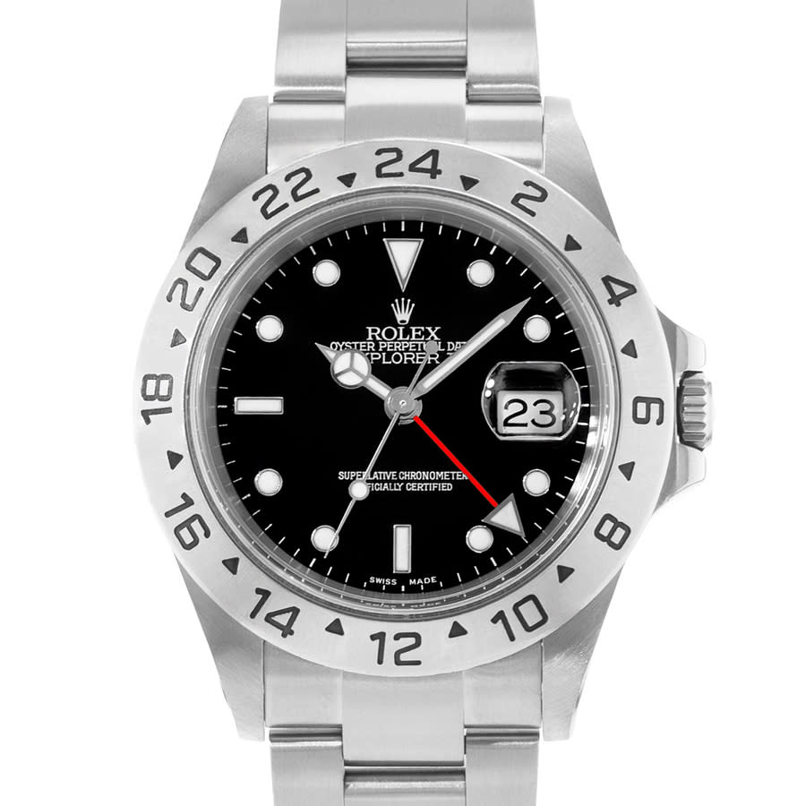 Pre-owned Rolex Explorer II Automatic Black Dial Mens Watch 16570 BKSO 9205$