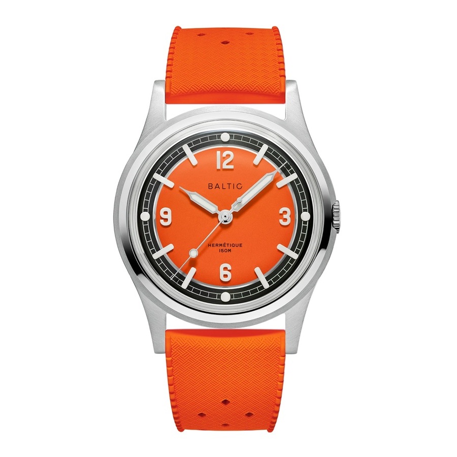 Baltic Hermetique Automatic Orange Dial Unisex Watch HermOrange