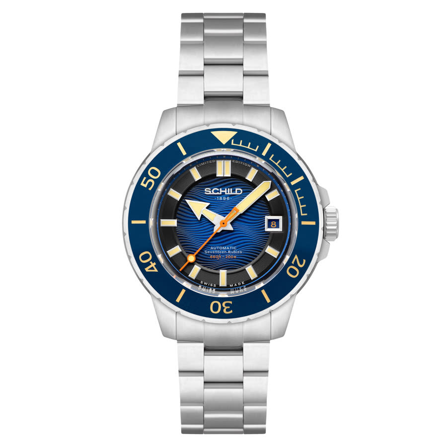 Schild Hermann Automatic Blue Dial Mens Watch SC-1016-22