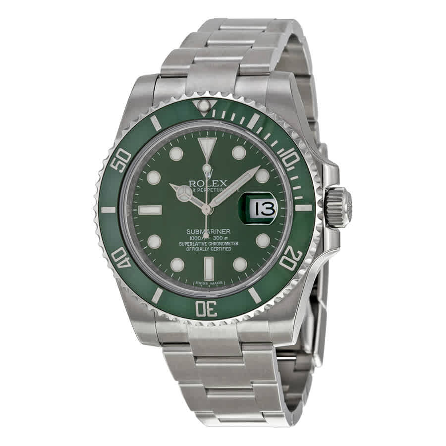 Rolex Submariner Hulk Green Dial Steel Mens Watch 116610LV