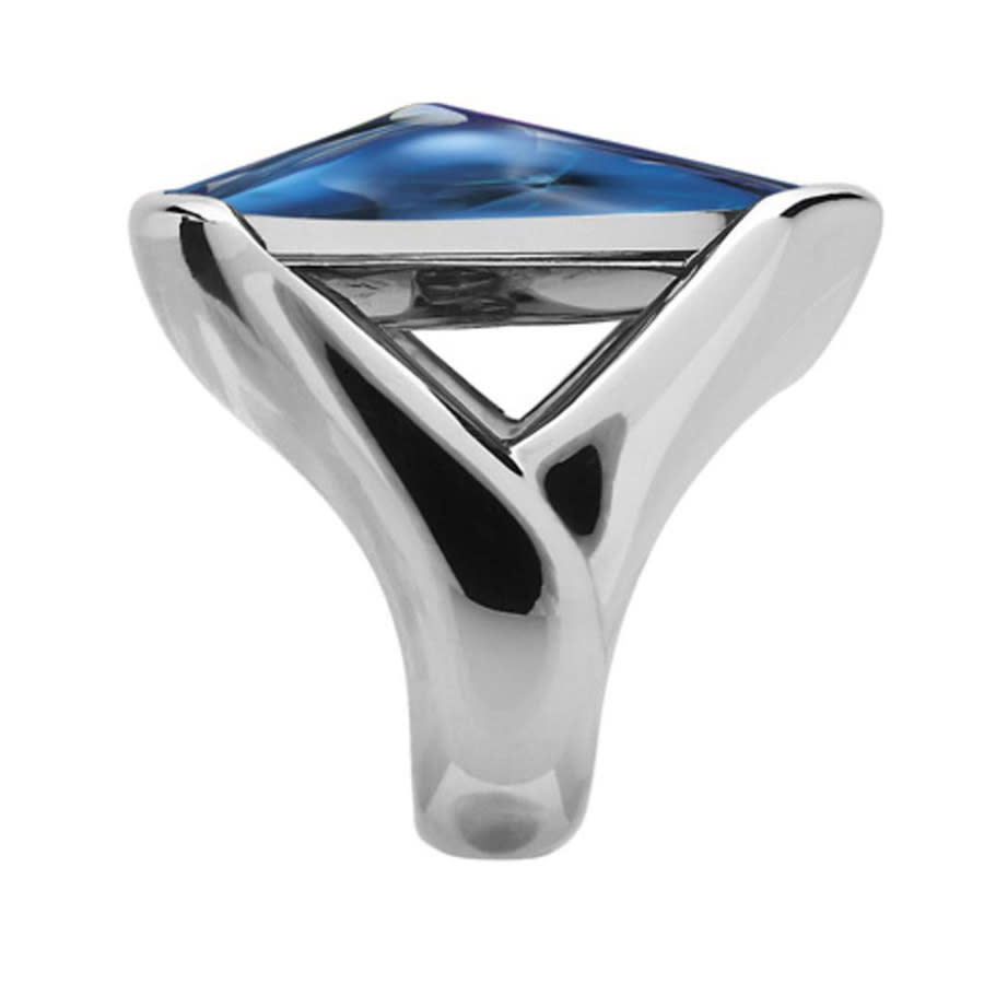 Baccarat Psydelic Blue Crystal Iridescent Ring Size 5 2611849 255$