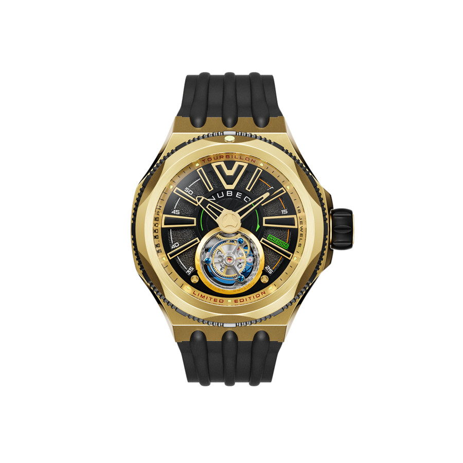 Nubeo Messenger Black Dial Mens Watch NB-6075-04 999$
