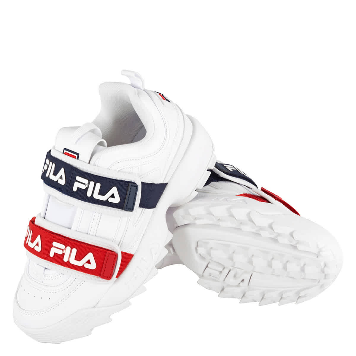 Fila disruptor with strap clearance