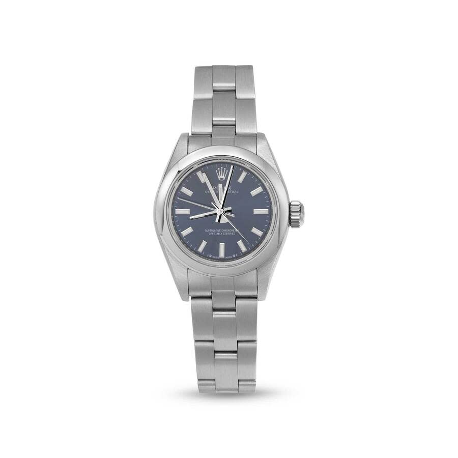 Preowned Rolex Oyster Perpetual Automatic Chronometer Blue Dial Ladies Watch 276200 BLSO