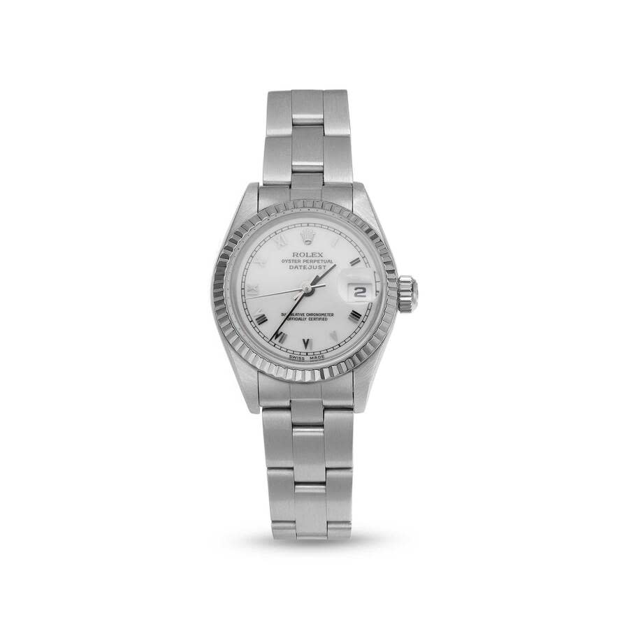 Preowned Rolex Datejust Automatic White Dial Ladies Watch 69174 WRO