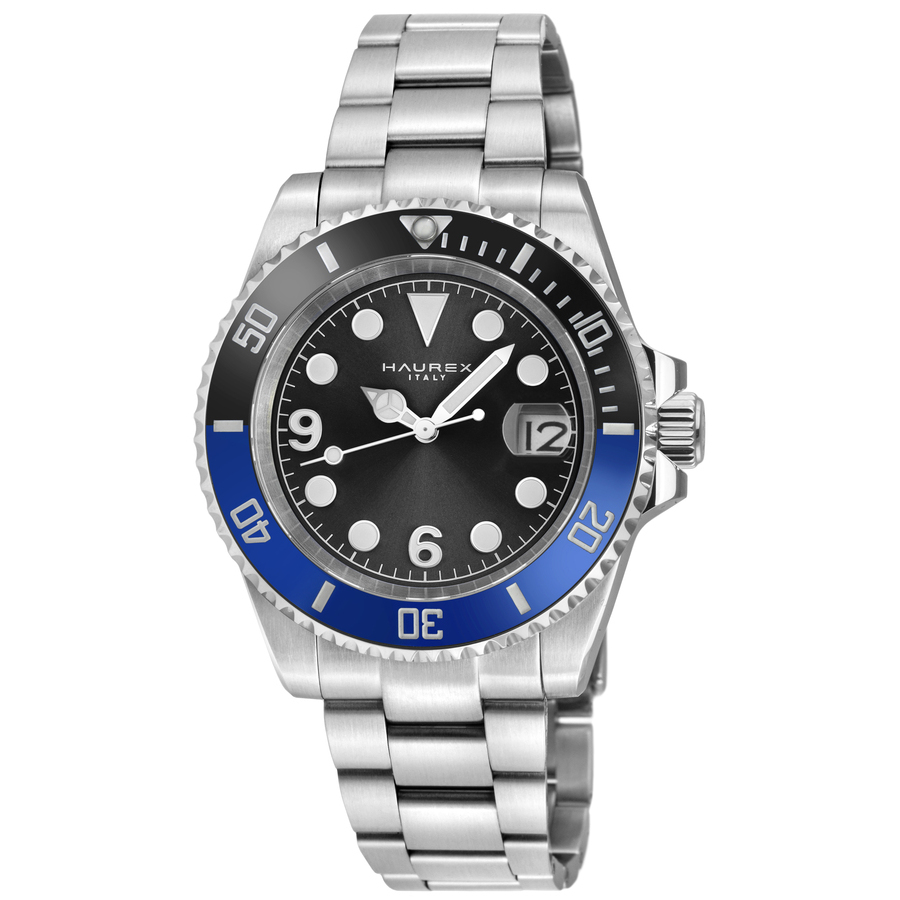 Haurex Italy Barracuda Automatic Black Dial Mens Watch 4A512UBN