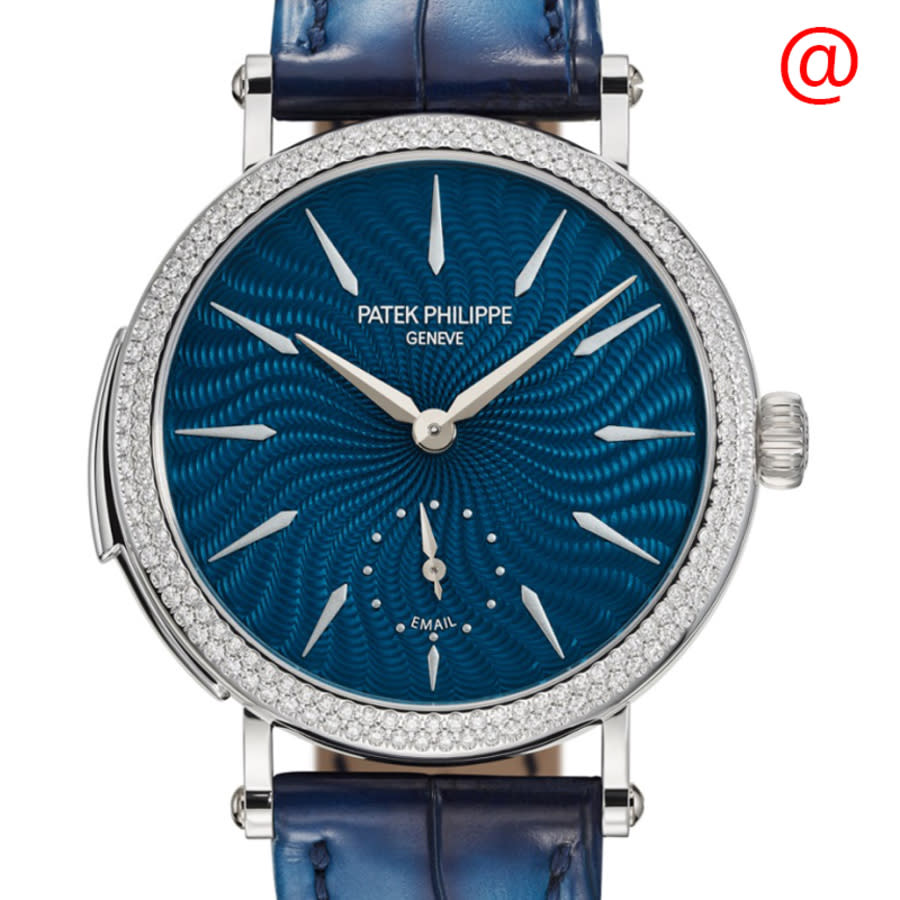 Patek Philippe Grand Complications Hand Wind Diamond Blue Dial Unisex Watch 7040-250G-001 643945$
