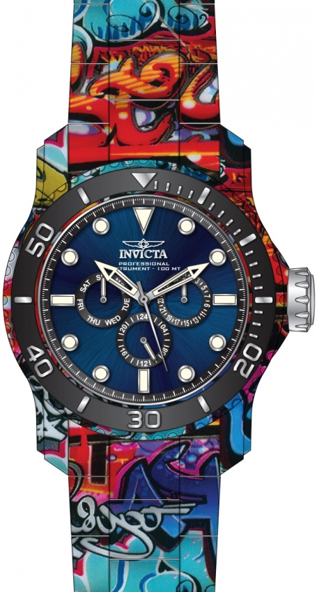 Invicta Pro Diver Quartz Blue Dial Mens Watch 47856