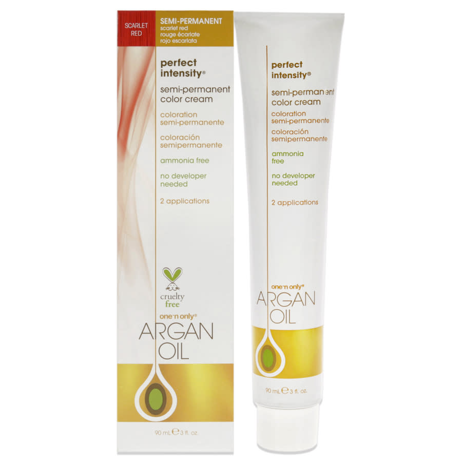 One n Only Argan Oil Perfect Intensity Semi-Permanent Color Cream 3 oz Scarlet Red Hair Care 840061000829 14$