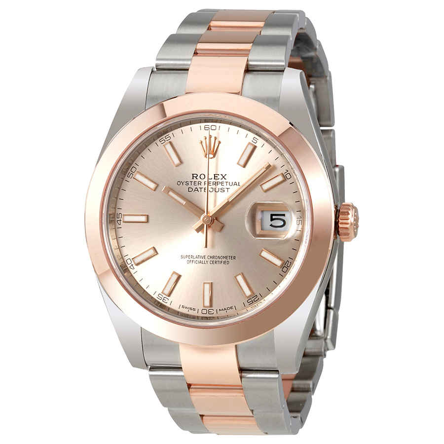 Rolex Datejust 41 Sundust Dial Steel and 18K Rose Gold Mens Watch 126301SNSO