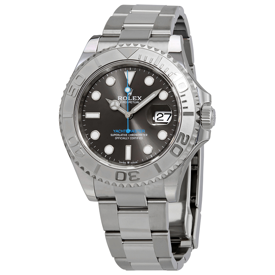 Preowned Rolex YachtMaster Rhodium Dial Mens Watch M1266220001
