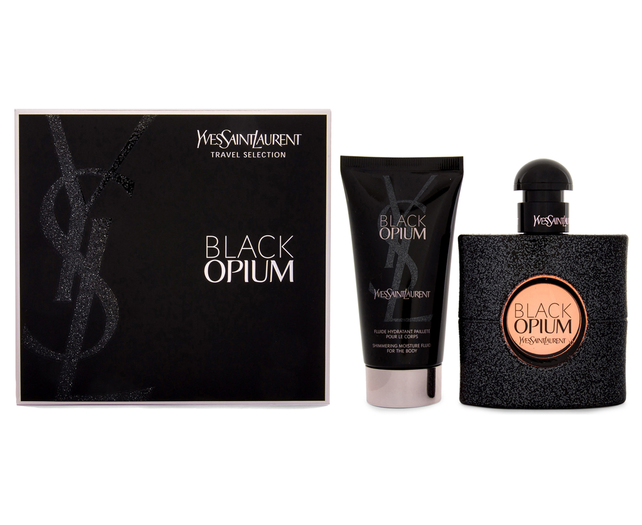 Yves Saint Laurent Black Opium Eau De Perfume 1.7 oz (50 ml) Spray and Body Lotion Set