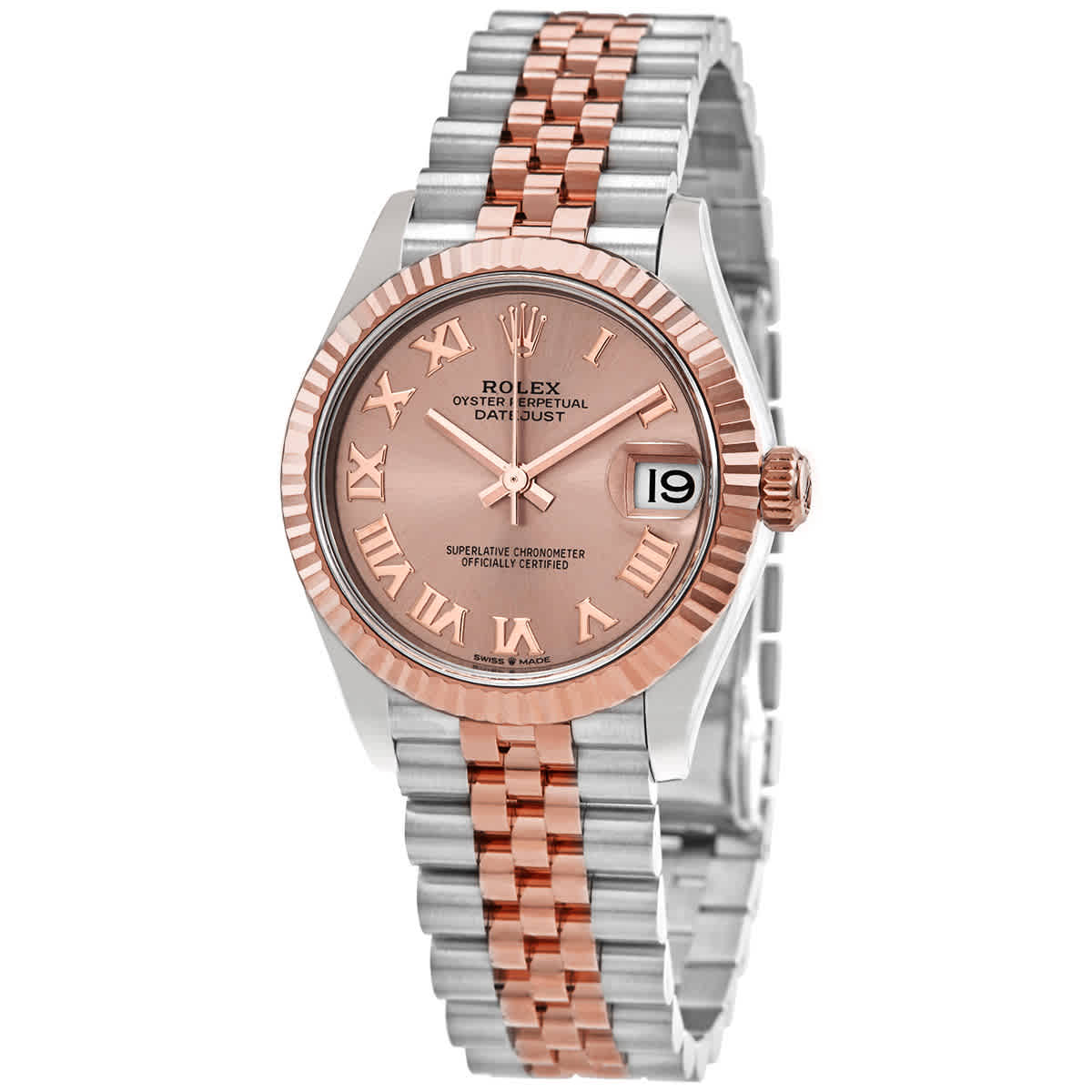 Rolex Datejust 31 Rose Roman Dial Automatic Ladies Steel and 18kt Everose Gold Jubilee Watch 278271PKRJ