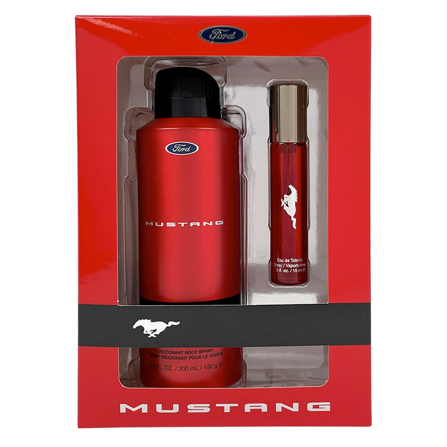 Mustang Mens Red Gift Set Fragrances 849017010394