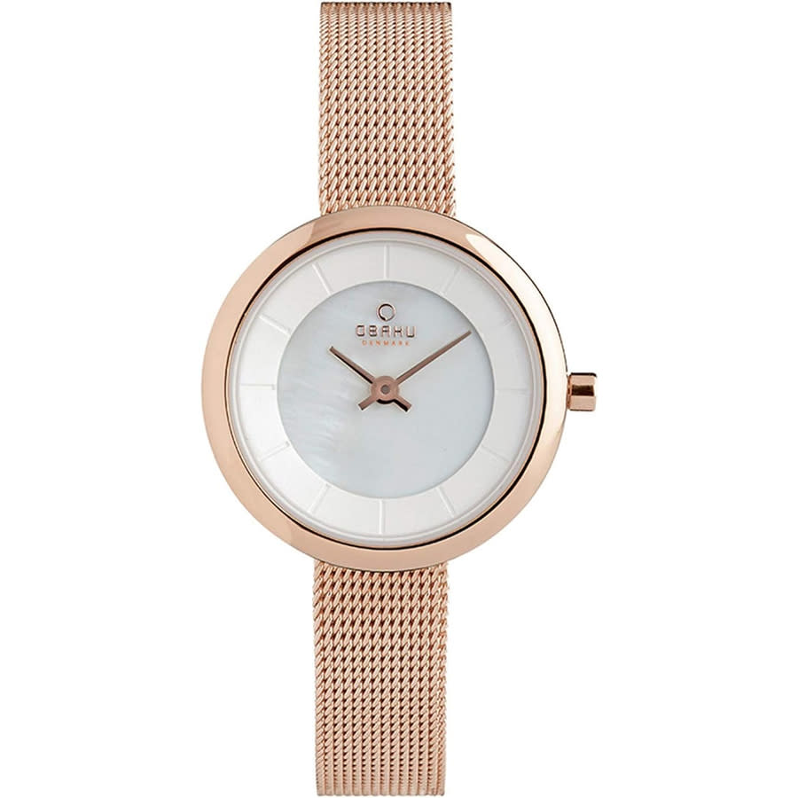 Obaku Stille Quartz Silver Dial Ladies Watch V146LXVWMV 76$