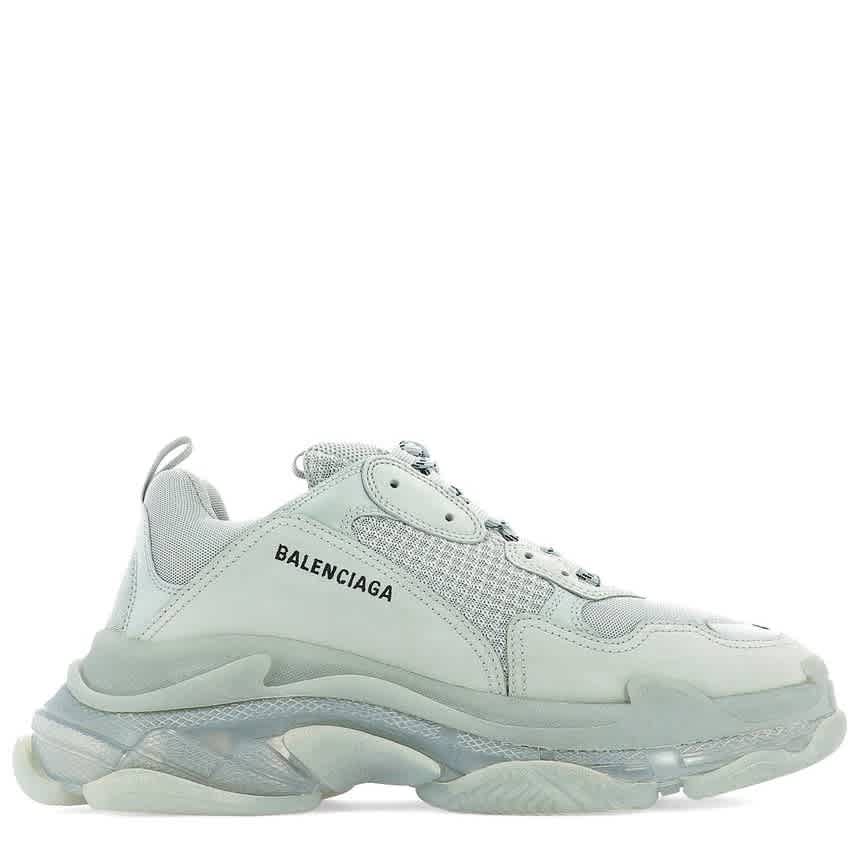 Balenciaga Men S Gray Triple S Clear Sole Sneaker Ebay